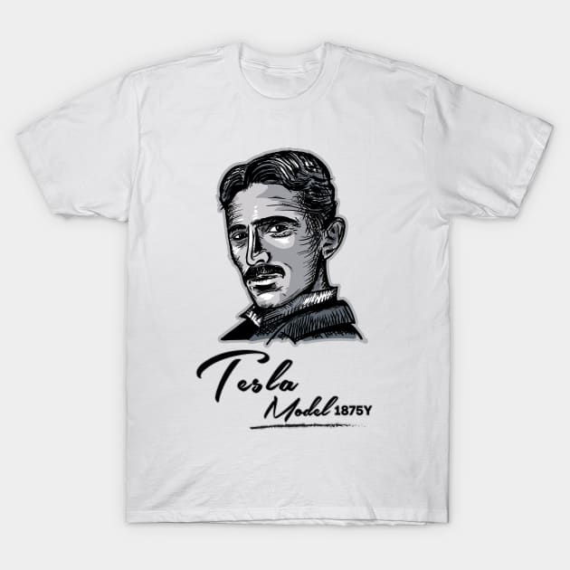 Tesla model 1875Y T-Shirt by Frispa